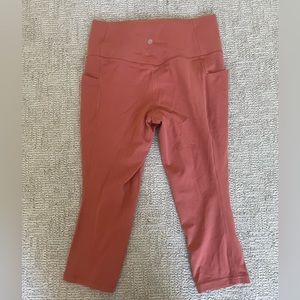 ATHLETA stash pocket capri tight